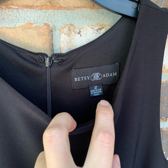 Betsy&Adam Jersey Satin Popover Floral Ombre Maxi - Picture 7 of 14